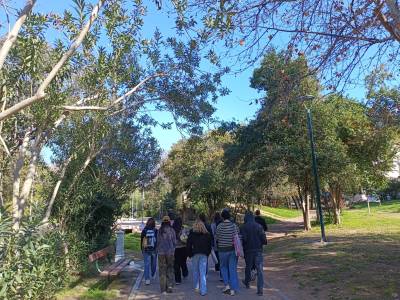 Εντυπωσιάστηκαν με το Πάρκο Σιδηροδρόμων οι ξένοι μαθητές και καθηγητές