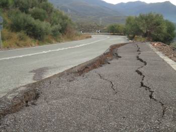 Διακοπή της κυκλοφορίας στην Τσακώνα στην παλιά εθνική