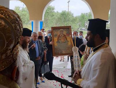 Την πολιούχο του Παναγία γιόρτασε το Πεταλίδι