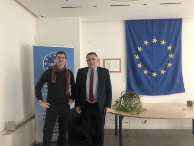 Ο Παν. Χαλβατσιώτηςστην έδρα της UEMS