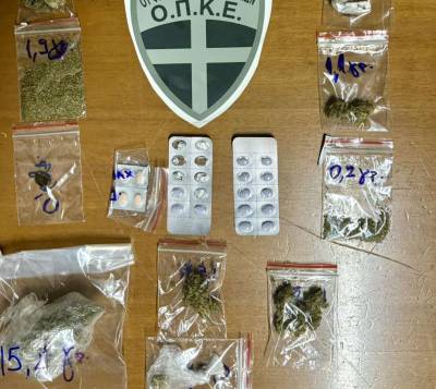 14 συλλήψεις στην Ελαία για κατοχή ναρκωτικών