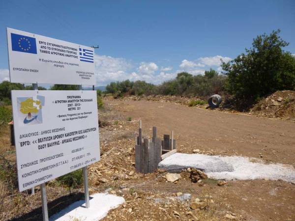 Σταμάτησε το έργο στο δρόμο του Βουλκάνου