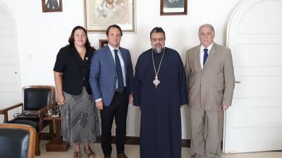 Στον μητροπολίτη Μεσσηνίας ο πρέσβης της Ουκρανίας