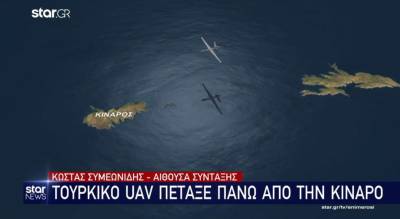Τουρκικό UAV πέταξε πάνω από την Κίναρο (Βίντεο)
