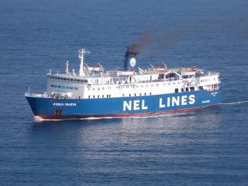 Ενδοκυκλαδικά δρομολόγια από το Ε/Γ-Ο/Γ ΑQUΑ ΜARΙΑ (πρώην "Μυρτιδιώτισσα")