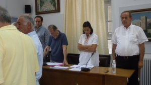 Αποχαιρετισμός στον αδικοχαμένο Διοικητή Π.Υ. Γυθείου Κ. Καστρή από το Δ.Σ. Ανατολικής Μάνης