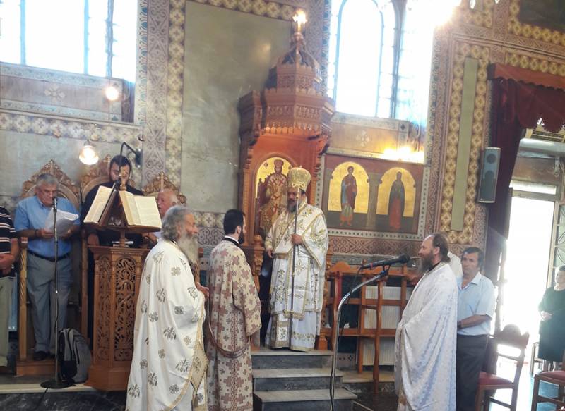 Στο Πεταλίδι ο μητροπολίτης Μεσσηνίας