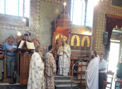 Στο Πεταλίδι ο μητροπολίτης Μεσσηνίας