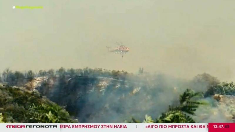 Ηλεία: Χωρίς ενεργά μέτωπα οι πυρκαγιές (Βίντεο)