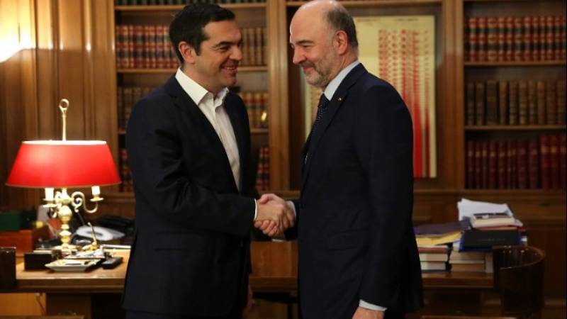 Με τον Πιέρ Μοσκοβισί συναντήθηκε ο Αλέξης Τσίπρας