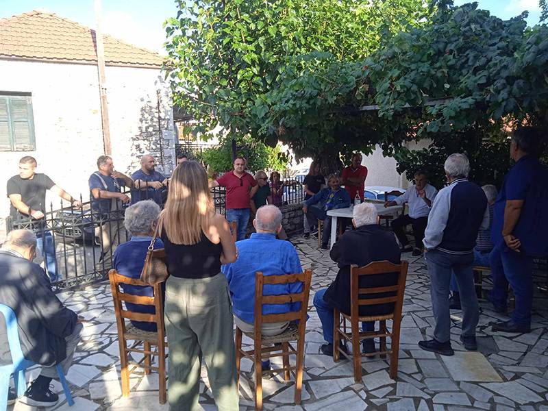 Περιοδείες Τσώνη σε χωριά της Μεσσήνης