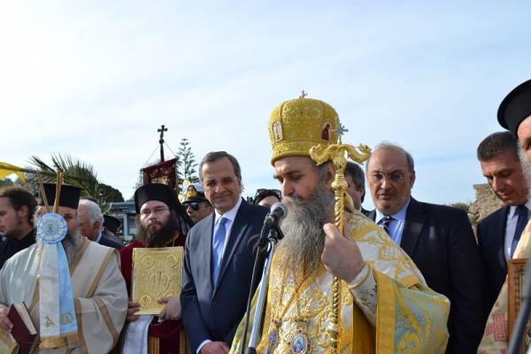 Μήνυμα Σαμαρά από την Κυπαρισσία στα Θεοφάνια (βίντεο)