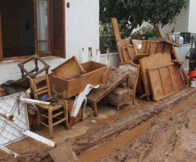 Υπόσχεση για αποζημίωση των πλημμυροπαθών της Καλαμάτας