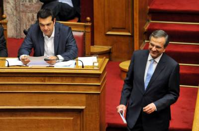 Μηνύει Τσίπρα - Παπαγγελόπουλοο Σαμαράς για την υπόθεση Novartis