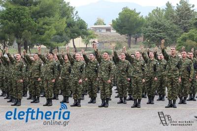 Ορκωμοσία 415 νεοσυλλέκτων την Παρασκευή στο Στρατόπεδο