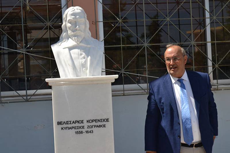 Αποκαλυπτήρια της προτομής του Βελισσάριου Κορένσιου στην Κυπαρισσία