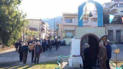 Γιόρτασαν στο εκκλησάκι του λιμανιού στην Κυπαρισσία