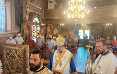 Ο Μητροπολίτης Μεσσηνίας στα Λέϊκα