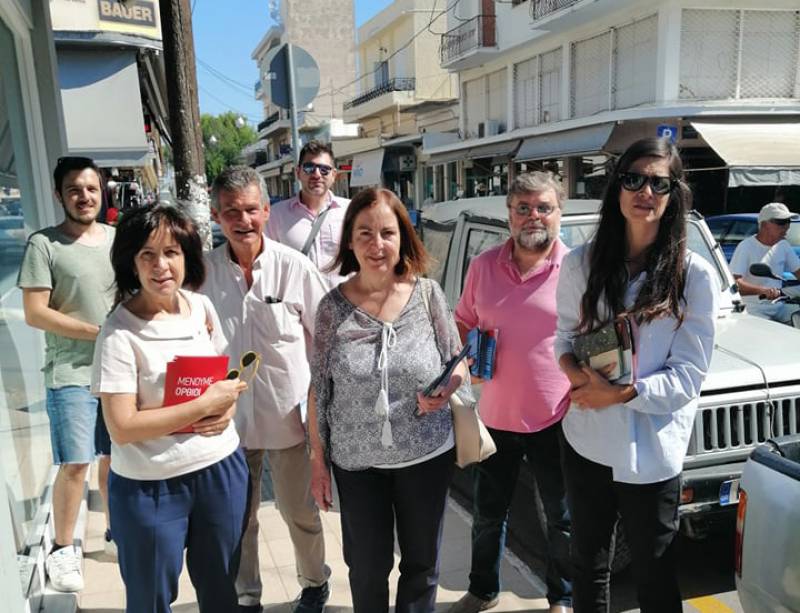 Περιοδεία κλιμακίου ΣΥΡΙΖΑ στα καταστήματα της Μεσσήνης