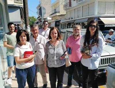 Περιοδεία κλιμακίου ΣΥΡΙΖΑ στα καταστήματα της Μεσσήνης