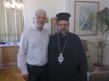 Συνάντηση Μεσσηνίας Χρυσόστομου - Τατούλη στην Τρίπολη