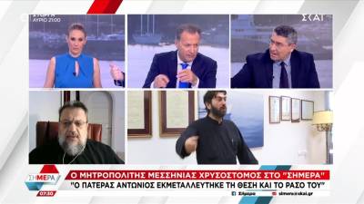 Μητροπολίτης Μεσσηνίας Χρυσόστομος: «Ο πατέρας Αντώνιος εκμεταλλεύτηκε τη θέση και το ράσο του» (βίντεο)