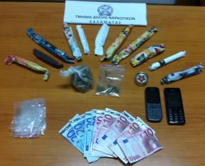 Σύλληψη 5 νεαρών για ναρκωτικά στην Καλαμάτα