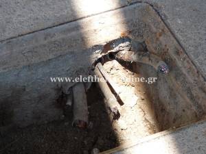 Ξήλωσαν καλώδιο από το Δημοτικό Στάδιο Καλαμάτας (φωτογραφίες)