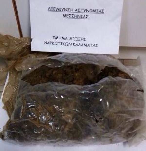 3,3 κιλά χασίς ξέβρασε η θάλασσα στην παραλία Ζάγκα στην Κορώνη