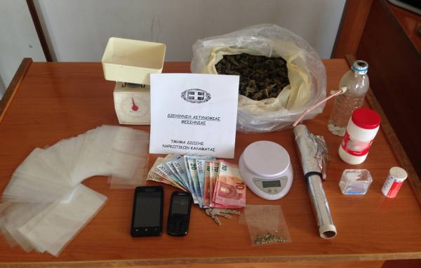 Σύλληψη για πάνω από 700 γραμ. χασίς στη Μεσσήνη