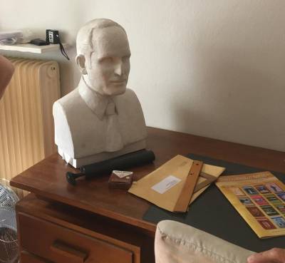 Ξενάγηση στο «σπίτι» του Ντίνου Χριστιανόπουλου στη Βιβλιοθήκη του ΑΠΘ (φωτογραφίες)