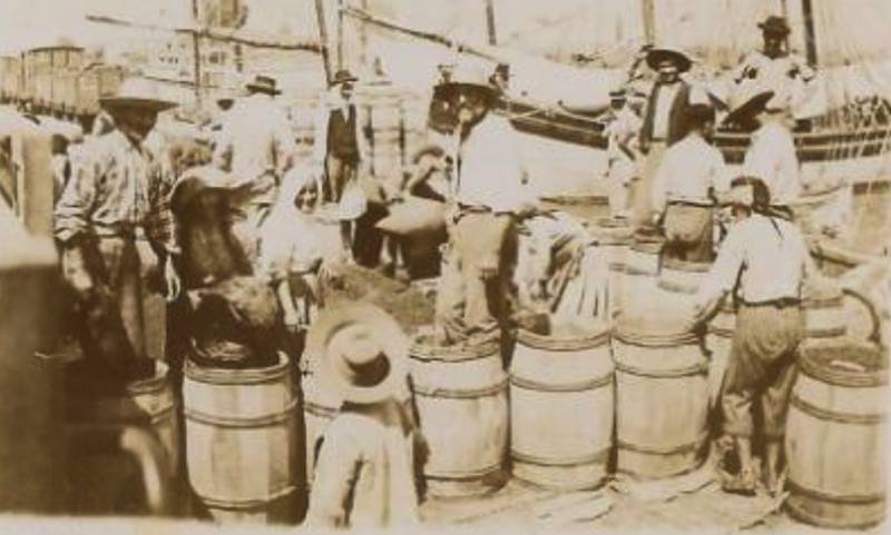 Στο λιμάνι της Καλαμάτας τέλη του 19ου αιώνα