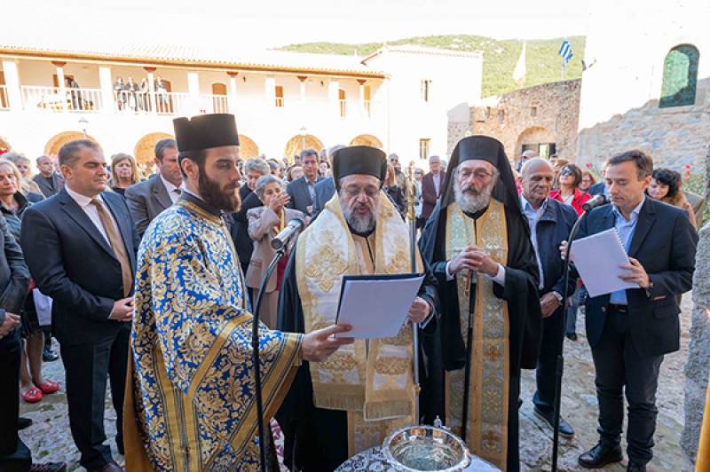 Ο μητροπολίτης Μεσσηνίας εγκαινίασε αρχονταρίκι στη Μονή Βελανιδιάς