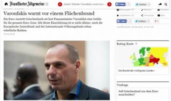 Frankfurter Allgemeine Zeitung: Ο Βαρουφάκης προειδοποιεί για "πυρκαγιά"