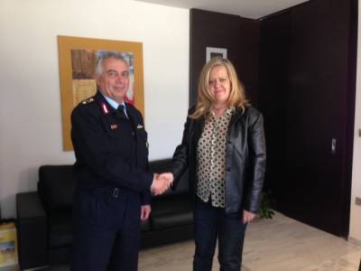 Με τον νέο Διευθυντή Αστυνομίας Λακωνίας συναντήθηκε η Τζανετέα