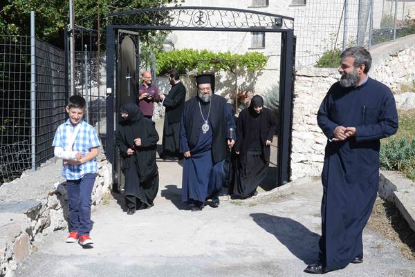Στη Μονή Δημιόβης ο Χρυσόστομος (φωτογραφίες)
