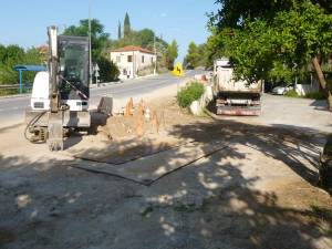 Εργα αποχέτευσης στον Αγιο Φλώρο