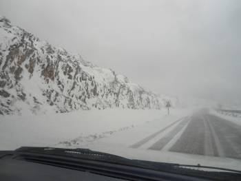 Με αλυσίδες στο δρόμο Καλαμάτα - Σπάρτη