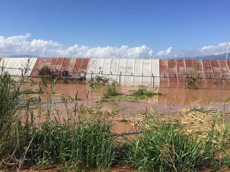 Αντιπλημμυρικά στο αεροδρόμιο