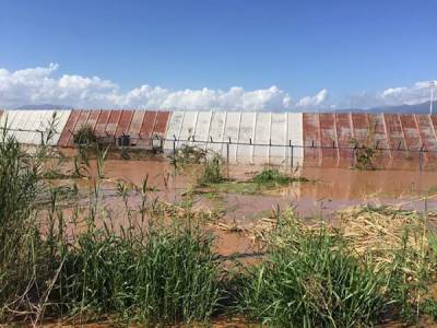 Αντιπλημμυρικά στο αεροδρόμιο