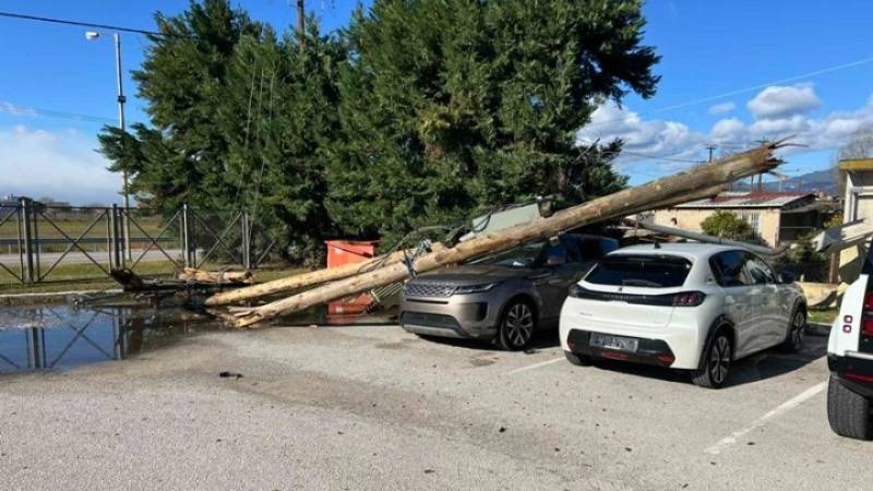 Καιρός: Ζημιές στη Φθιώτιδα λόγω ανέμων - Έπεσαν τα πρώτα χιόνια στην Ευρυτανία (Βίντεο)