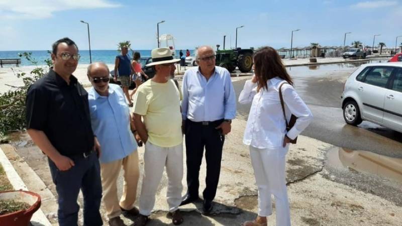 Κλιμάκιο του ΣΥΡΙΖΑ επισκέφθηκε τις πληγείσες περιοχές της Χαλκιδικής