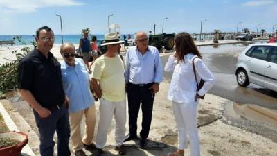 Κλιμάκιο του ΣΥΡΙΖΑ επισκέφθηκε τις πληγείσες περιοχές της Χαλκιδικής