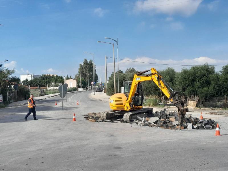 Ξεκίνησαν οι εργασίες για κυκλικό κόμβο στην Πλαστήρα