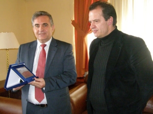 Επίσκεψη του Τ. Αποστολόπουλου στην Κορινθία