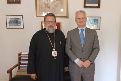 Επίσκεψη και ευχές Πτωχού στον Μητροπολίτη Μεσσηνίας