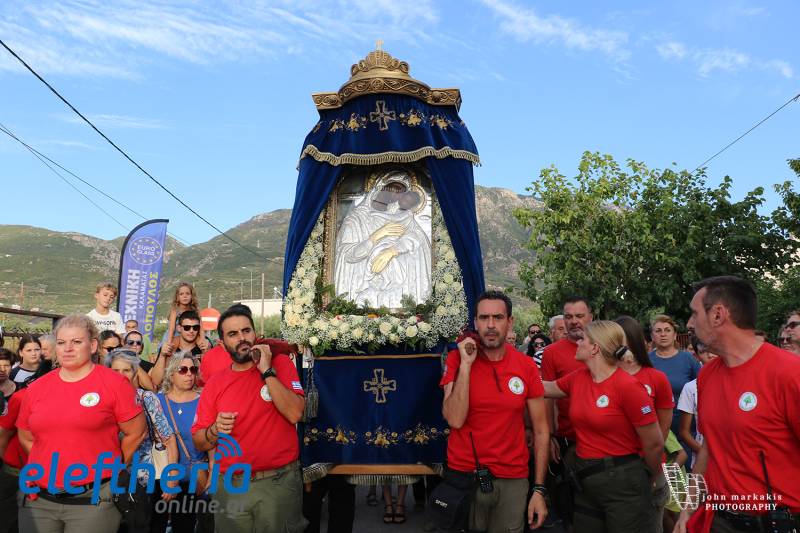 Υποδοχή της εικόνας από τη Δήμιοβα στα Γιαννιτσάνικα (βίντεο - φωτογραφίες)