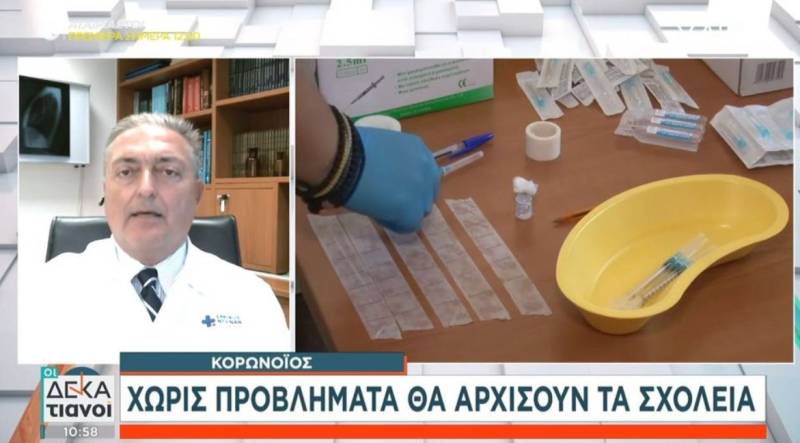 Βασιλακόπουλος: Τα σχολεία θα ανοίξουν χωρίς κανένα πρόβλημα (Βίντεο)