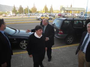 Στο αεροδρόμιο ο Περ. Παπαδόπουλος για το Κέντρο Διαστημικής Ερευνας