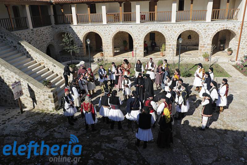 Καλαμάτα: Γυρίσματα για ντοκιμαντέρ του Πολεμικού Μουσείου για το 1821 στη Μονή Βελανιδιάς (βίντεο-φωτογραφίες)